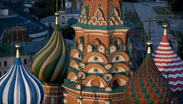 Купола Храма Василия Блаженного на Красной площади