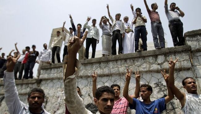 Анти-правительственные демонстрации в Йемене