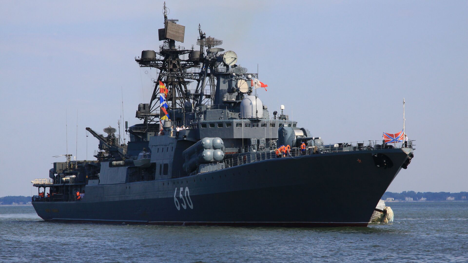 Большой противолодочный корабль «Адмирал Чабаненко», учения ФРУКУС-2011, база ВМС США Норфолк (штат Виргиния), 1 июля 2011 года - РИА Новости, 1920, 13.01.2022