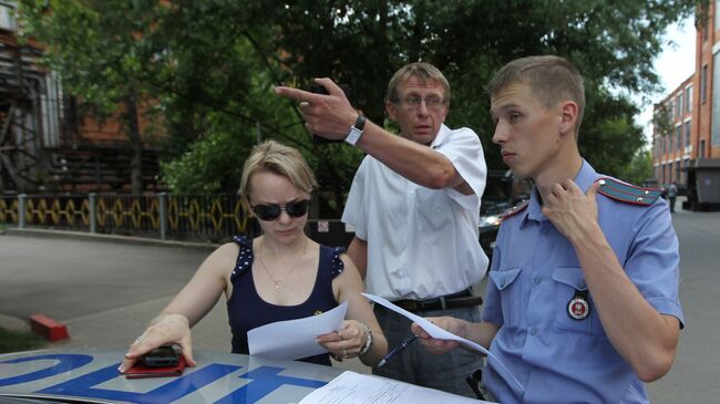 Работа ДПС ГИБДД Восточного административного округа города Москвы. Архив