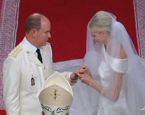 Церемония венчания князя Монако Альбера II и княгини Шарлен 