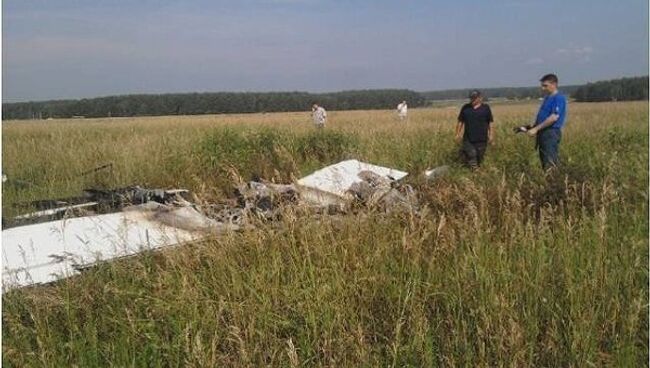 Катастрофа спортивного самолета в Московской области 