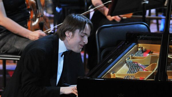 Пианист Даниил Трифонов выступает на гала-концерте лауреатов XIV Международного конкурса им. П.И. Чайковского