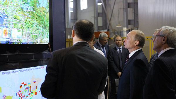 Премьер-министр РФ В.Путин посещает ММНО Объединенный институт ядерных исследований