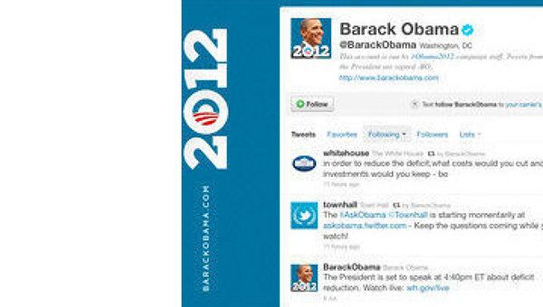 Скриншот страницы аккаунта Барака Обамы в Твиттере