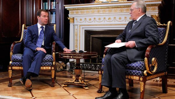 Президент РФ Д.Медведев встретился с главой РАН Ю.Осипова