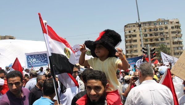 Демонстрация на площади Тахрир в Каире