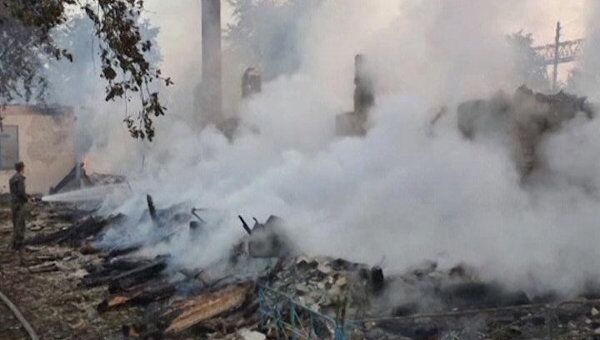 Пожар в доме престарелых на Украине. Видео с места ЧП