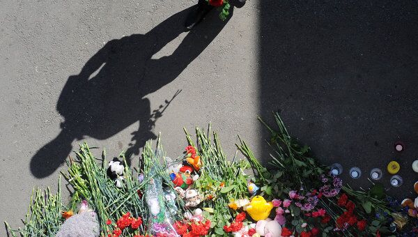 Акция в память о погибших на теплоходе Булгария в Казани