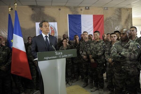 Визит президента Франции Николя Саркози в Афганистан 
