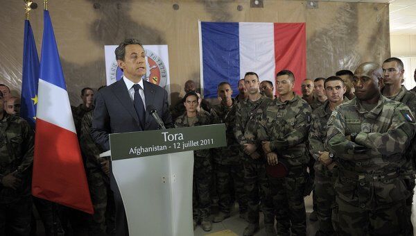 Визит президента Франции Николя Саркози в Афганистан 