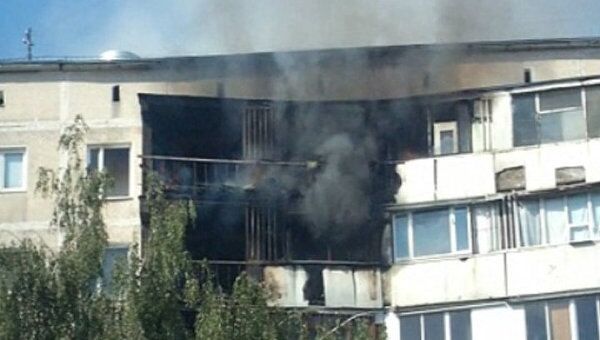 Три балкона сгорели в результате пожара на Чертановской улице в Москве