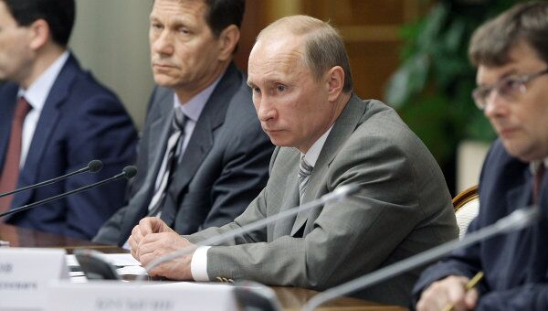 Премьер-министр РФ В.Путин проводит заседание оргкомитета по празднованию 150-летия со дня рождения П.А.Столыпина