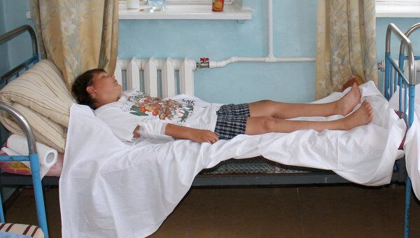 Российские дети, отравившиеся в Крыму, в больнице Севастополя