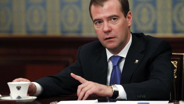 Президент России Дмитрий Медведев провел встречу с руководителями предпрятий малого бизнеса г. Заречного Пензенской области