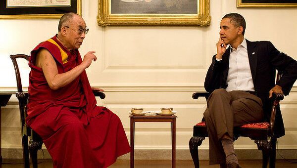Встреча Барака Обамы и Далай-ламы