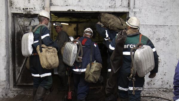 Спасательная операция на шахте Северная в Коми. Архивное фото