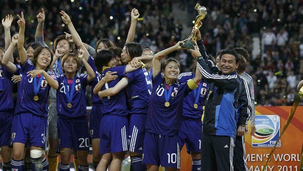 Футболистки сборной Японии