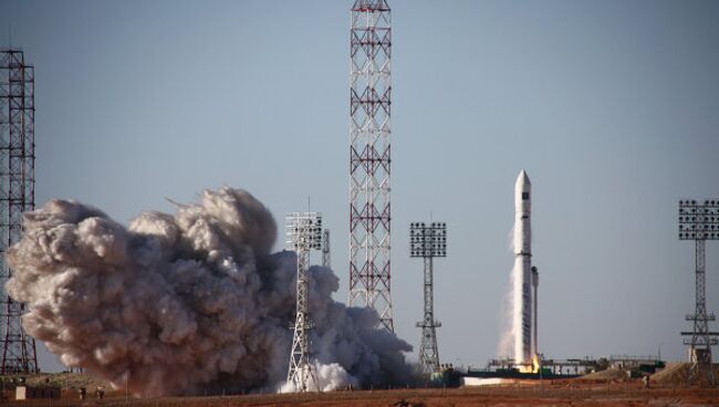 Запуск ракеты-носителя Зенит-3 СЛ БФ с космодрома Байконур. Архив