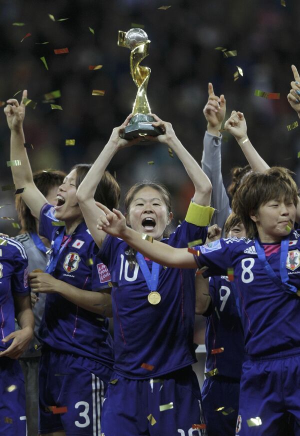 Футболистки сборной Японии