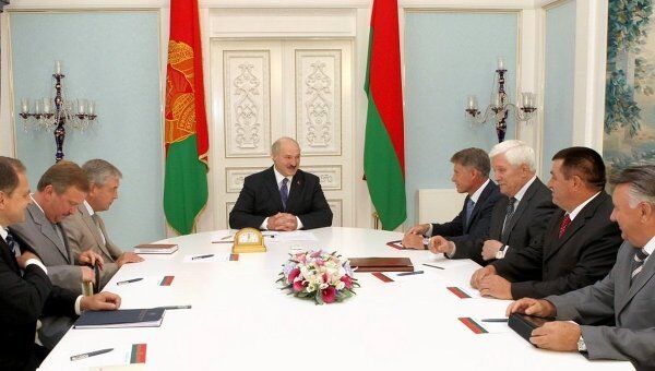 Переговоры губернатора Амурской области Олега Кожемяко и президента Белоруссии Александра Лукашенко