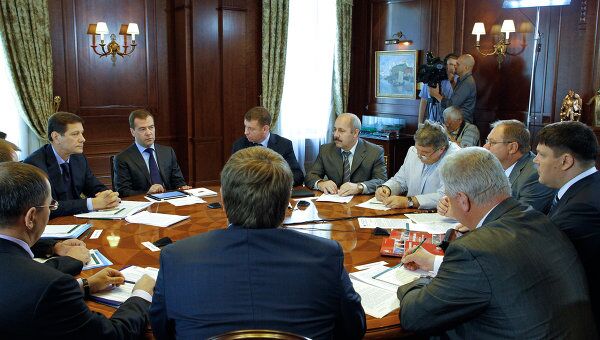 Встреча Дмитрия Медведева с руководителями профсоюзов