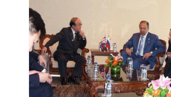 Встреча министров иностранных дел России и Северной Кореи в Индонезии 