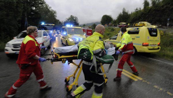 Посрадавшие после стрельбы в молодежном лагере на острове Утойа в Норвегии