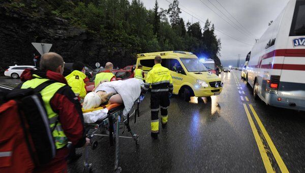 Пострадавшие в результате нападения на молодежный лагерь на острове Утойа в Норвегии