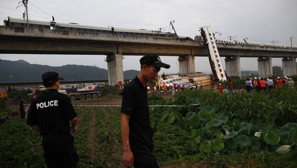 Крушение поезда в Китае