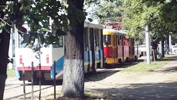Пробка из трамваев возникла на юге Москвы из-за пассажира-эпилептика