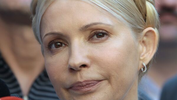 Экс-премьер-министр Украины и лидер партии Батькивщина Юлия Тимошенко