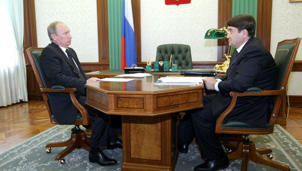 Встреча премьер-министра РФ Владимира Путина с Игорем Левитиным