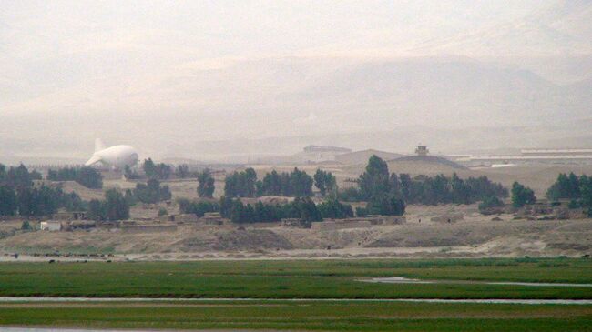 Афганско-американская военная база в провинции Лагман в Афганистане 