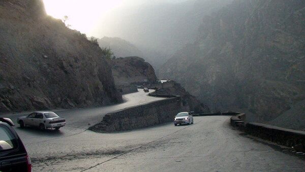 На перевале Махипар провинции Нангархар в Афганистане