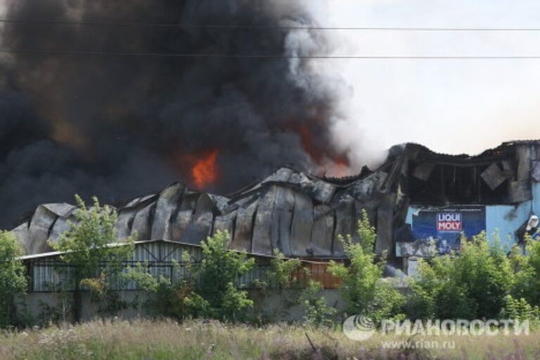 Пожар в Новосибирске