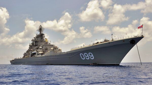 Тяжелый атомный ракетный крейсер Петр Великий. Архивное фото