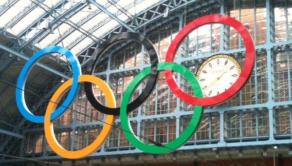 Олимпийские кольца в Лондоне