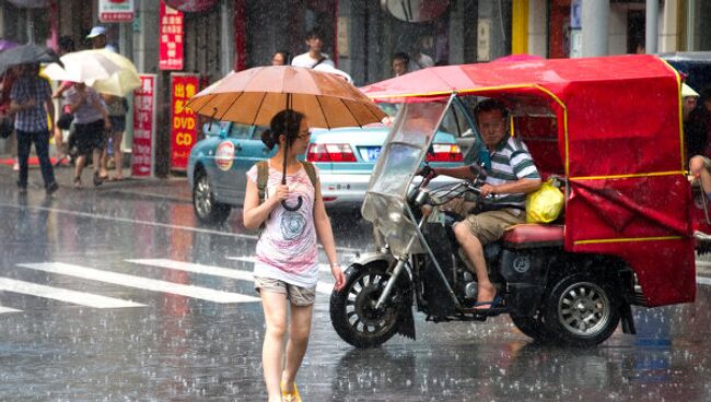 Проливные дожди в Китае. Архивное фото