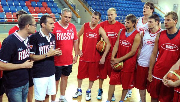 Баскетболисты сборной России. Архив