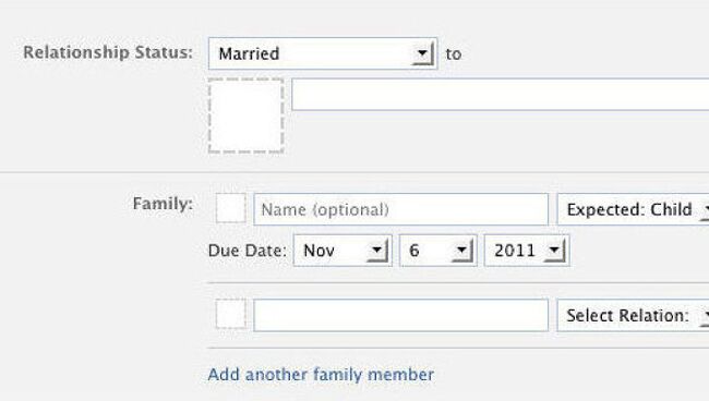 Facebook позволила сообщить в профиле об ожидаемых детях
