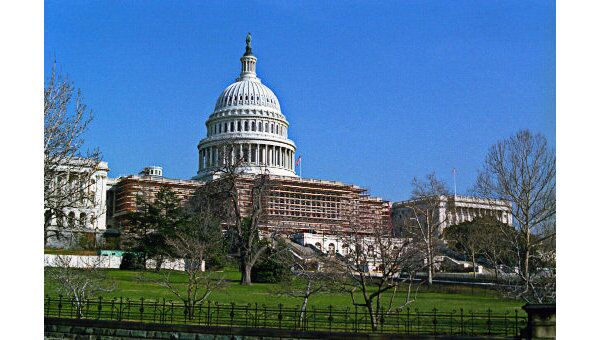 Здание конгресса США - Капитолий в Вашингтоне. Архив