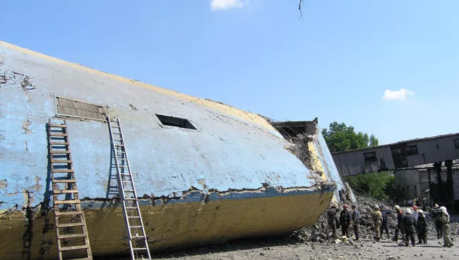 Авария на шахте имени Бажанова в Макеевке Донецкой области. Архивное фото