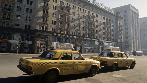 Такси в Москве. Архив