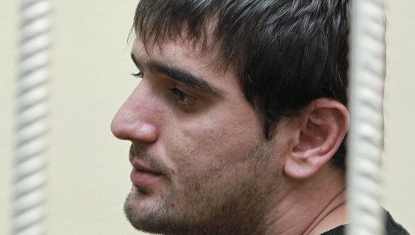 Аслан Черкесов, обвиняемый в убийстве болельщика Спартака Егора Свиридова, в Савеловском суде