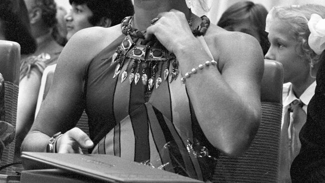 Киноактриса Прохоренко на Всесоюзном кинофестивале