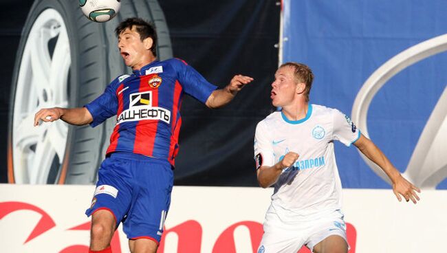 Игровой момент матча ЦСКА - Зенит