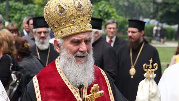 Глава Сербской православной церкви патриарх Ириней