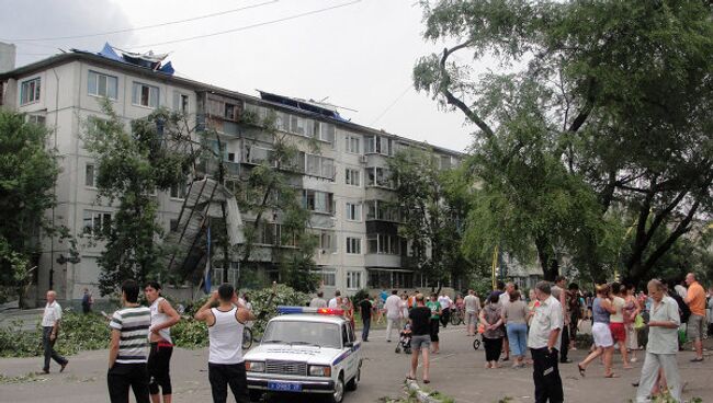 Последствия смерча в Благовещенске ликвидированы