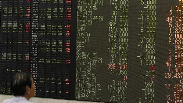 Сеульская фондовая биржа. Индекс KOSPI упал на 4,53%